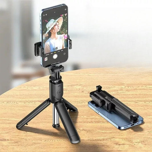 StoreBinbir Masaüstü Tripod Olabilen Telefon Tutuculu Kablosuz Kumandalı Selfie Çubuğu