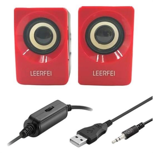 StoreBinbir N62 1+1 Multimedia USB ve Jacklı Mini Hoparlör Yüksek Stereo Ses Sistemi