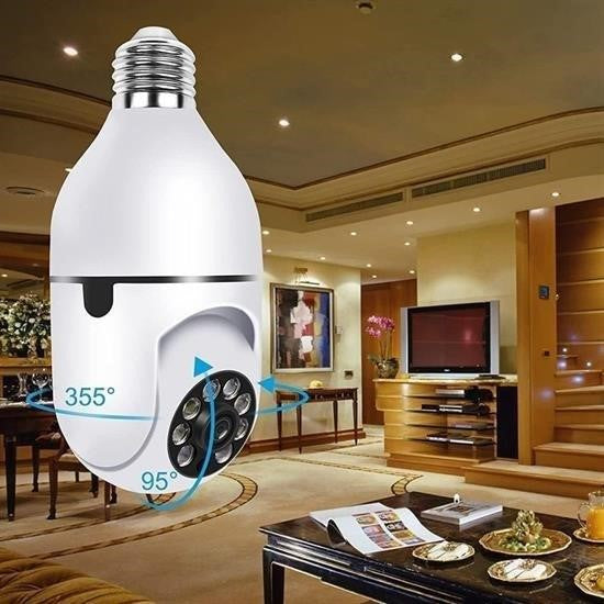 StoreBinbir WiFi 360 Panoramik Ampul Kamera Gece Görüş Ses Akıllı Hareket Algılayıcı